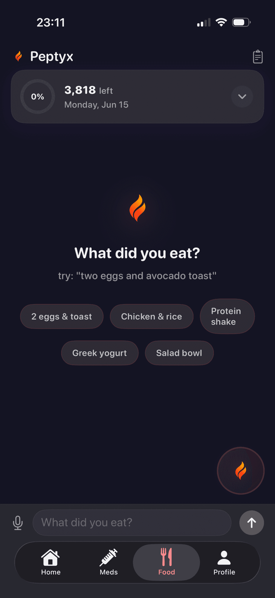 Peptyx screenshot